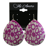 Mi Amore Dangle-Earrings Silver-Tone/Pink