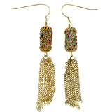 Mi Amore Tassel-Earrings Gold-Tone/Multicolor