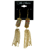 Mi Amore Tassel-Earrings Gold-Tone/Multicolor