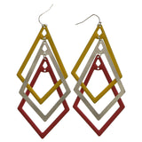 Mi Amore Dangle-Earrings Pink/Yellow