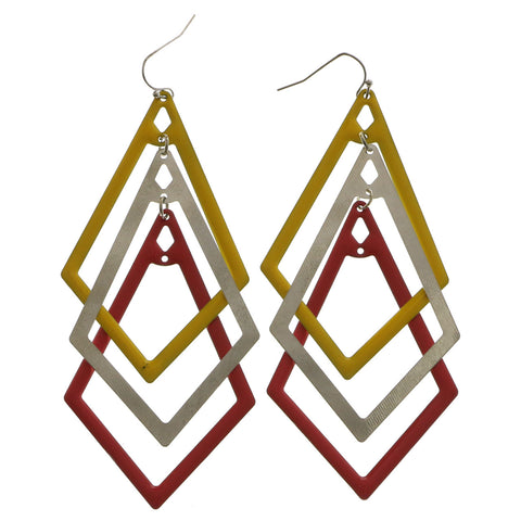Mi Amore Dangle-Earrings Pink/Yellow