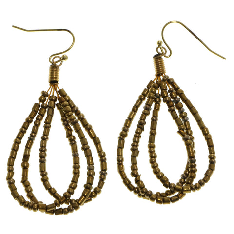 Mi Amore Dangle-Earrings Bronze-Tone
