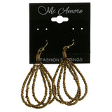 Mi Amore Dangle-Earrings Bronze-Tone