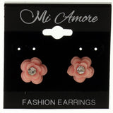 Mi Amore Flower Post-Earrings Pink