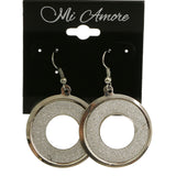 Mi Amore Dangle-Earrings Silver-Tone