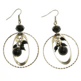 Mi Amore Dangle-Earrings Silver-Tone/Black
