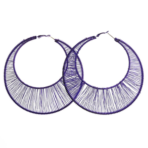 Mi Amore Dangle-Earrings Purple