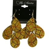 Mi Amore Dangle-Earrings Gold-Tone/Brown