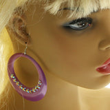 Mi Amore Dangle-Earrings Purple