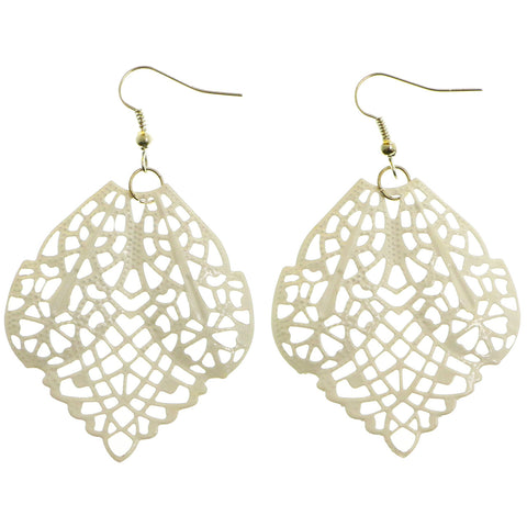 Mi Amore Dangle-Earrings White