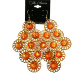 Mi Amore Dangle-Earrings Gold-Tone/Orange