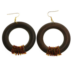 Mi Amore Dangle-Earrings Brown/Red