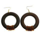 Mi Amore Dangle-Earrings Brown/Red