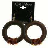Mi Amore Dangle-Earrings Brown/Red