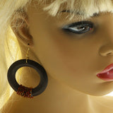 Mi Amore Dangle-Earrings Brown/Red