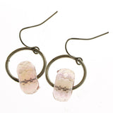 Mi Amore Dangle-Earrings Silver-Tone/Pink