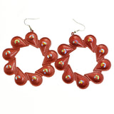 Mi Amore Dangle-Earrings Red