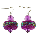 Mi Amore Dangle-Earrings Purple
