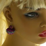 Mi Amore Dangle-Earrings Purple