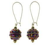 Mi Amore Dangle-Earrings Purple/Silver-Tone
