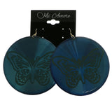 Mi Amore Butterfly Dangle-Earrings Blue