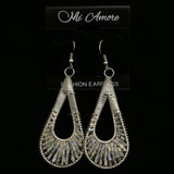 Mi Amore Dangle-Earrings Silver-Tone/Clear
