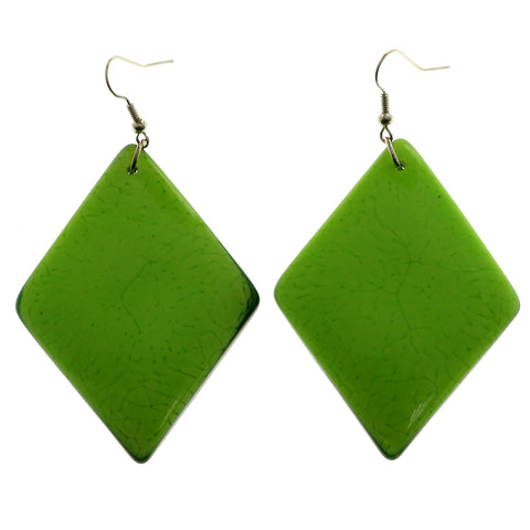 Mi Amore Dangle-Earrings Green