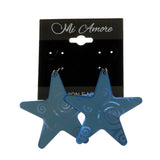 Mi Amore Star Dangle-Earrings Blue