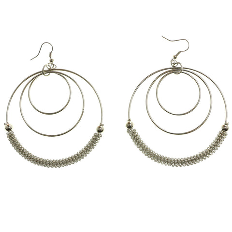 Mi Amore Dangle-Earrings Silver-Tone