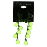Mi Amore Dangle-Earrings Bronze-Tone/Green