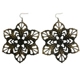 Mi Amore Dangle-Earrings Bronze-Tone/Black