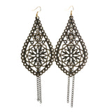 Mi Amore Dangle-Earrings Bronze-Tone/Black