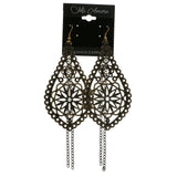 Mi Amore Dangle-Earrings Bronze-Tone/Black