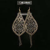 Mi Amore Dangle-Earrings Bronze-Tone/Black