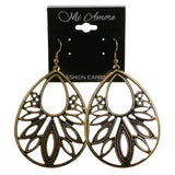Mi Amore Dangle-Earrings Bronze-Tone/Black