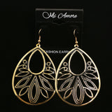 Mi Amore Dangle-Earrings Bronze-Tone/Black