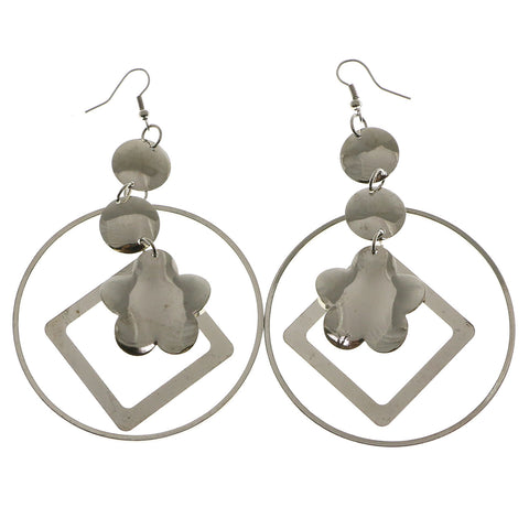 Mi Amore Dangle-Earrings Silver-Tone