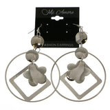 Mi Amore Dangle-Earrings Silver-Tone