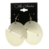 Mi Amore Dangle-Earrings Silver-Tone/White