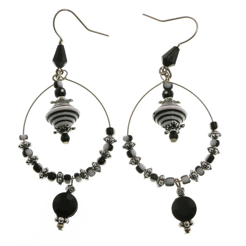 Mi Amore Dangle-Earrings Silver-Tone