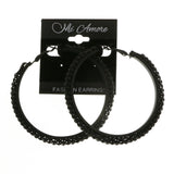 Mi Amore Hoop-Earrings Black