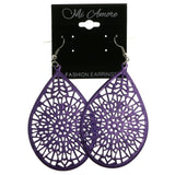 Mi Amore Dangle-Earrings Silver-Tone/Purple