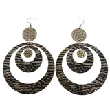 Mi Amore Dangle-Earrings Silver-Tone/Black
