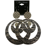 Mi Amore Dangle-Earrings Silver-Tone/Black