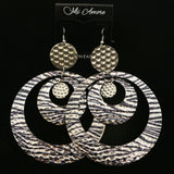 Mi Amore Dangle-Earrings Silver-Tone/Black