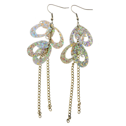 Mi Amore Dangle-Earrings Silver-Tone