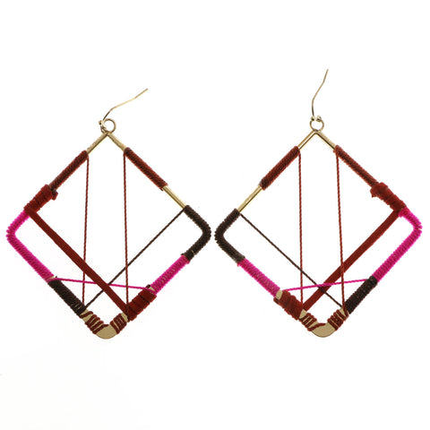 Mi Amore Dangle-Earrings Gold-Tone/Multicolor