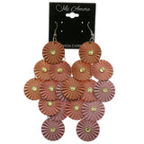 Mi Amore Dangle-Earrings Silver-Tone/Pink