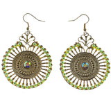 Mi Amore Dangle-Earrings Gold-Tone/Green