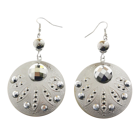 Mi Amore Drop-Dangle-Earrings Silver-Tone